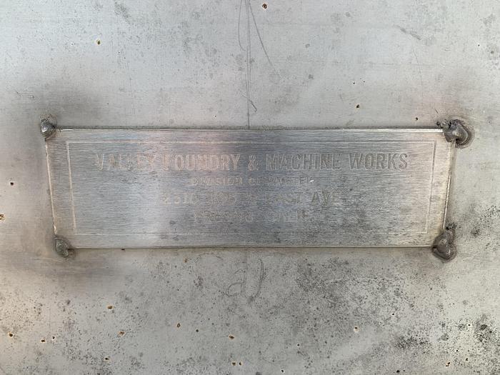 Used Valley Foundry Stainless Steel Auger Screw Auger Conveyor 24' Long x 16" Diameter