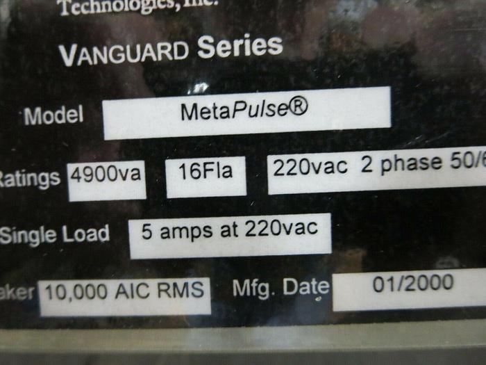 Used Rudolph Technologies, MetaPulse, Vanguard Series, Power Supply, NOT TESTED