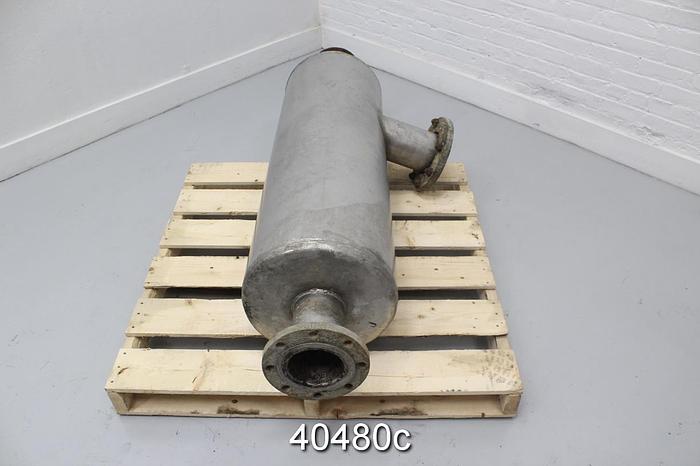 Used Vacuum Pump Silencer, 15.5" Diameter, 47" Length #40480