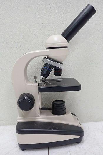 Used Ken-A-Vision Model T-1201C Monocular Microscope w/ 3 Objectives 4x, 10x, 40x