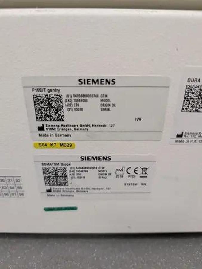 2018 SIEMENS Somatom Scope