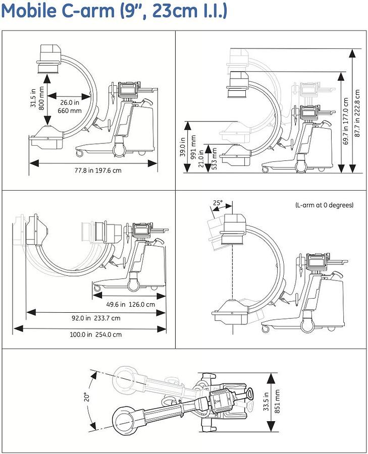 Used 2009 General Electric (GE) OEC 9800 Plus