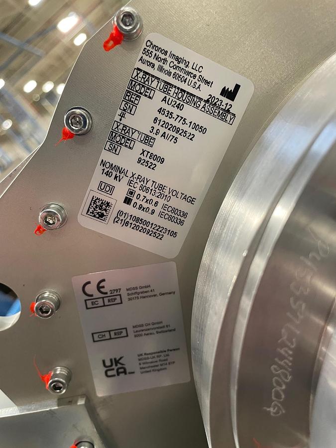 Tubo de Rayos X para tomografía Chronos Imaging AU240