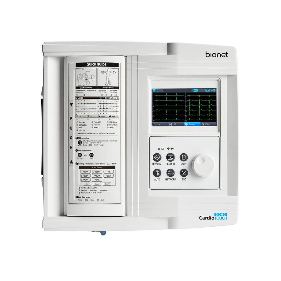 Electrocardiógrafo Interpretativo Bionet CardioTouch 3000 de 12 Canales | IDIMADI Electrocardiograma