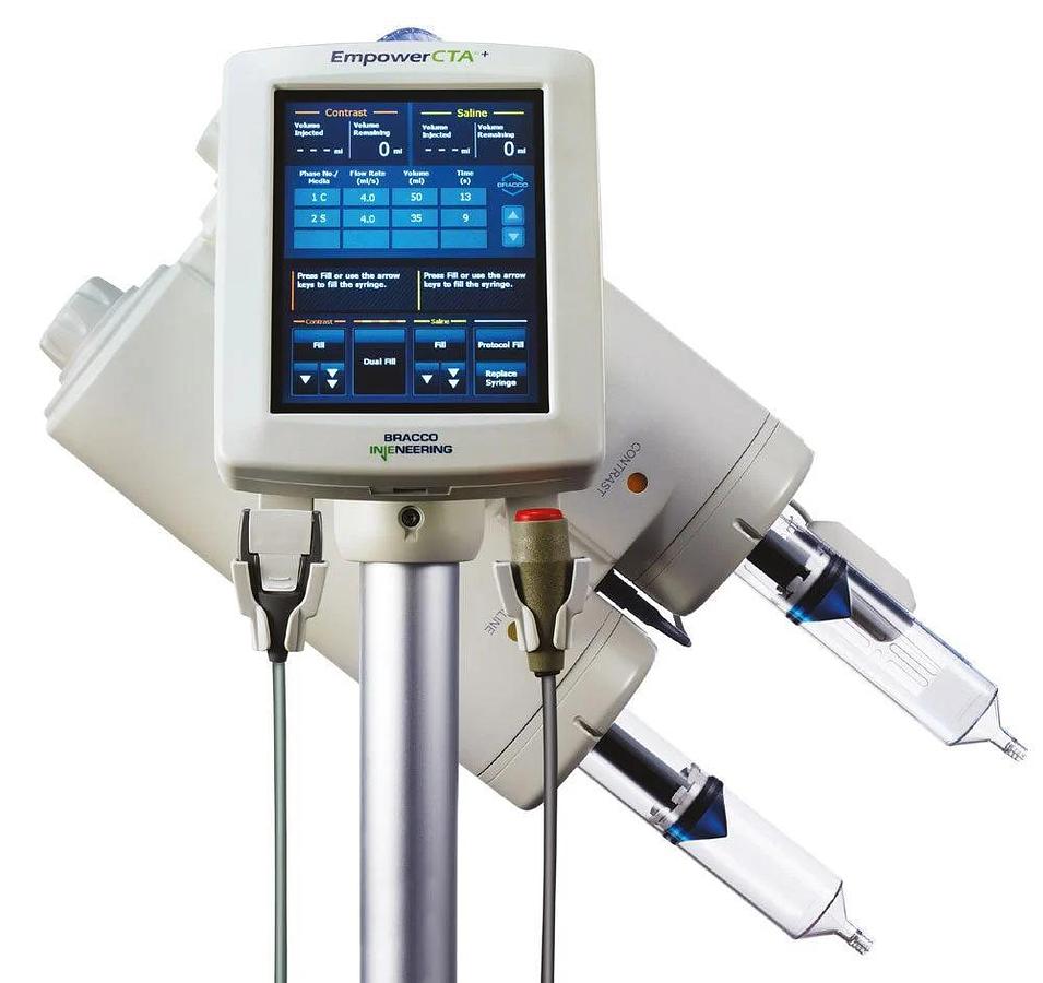 Inyector de Medio de Contraste Bracco EmpowerCTA+ Doble Cabezal