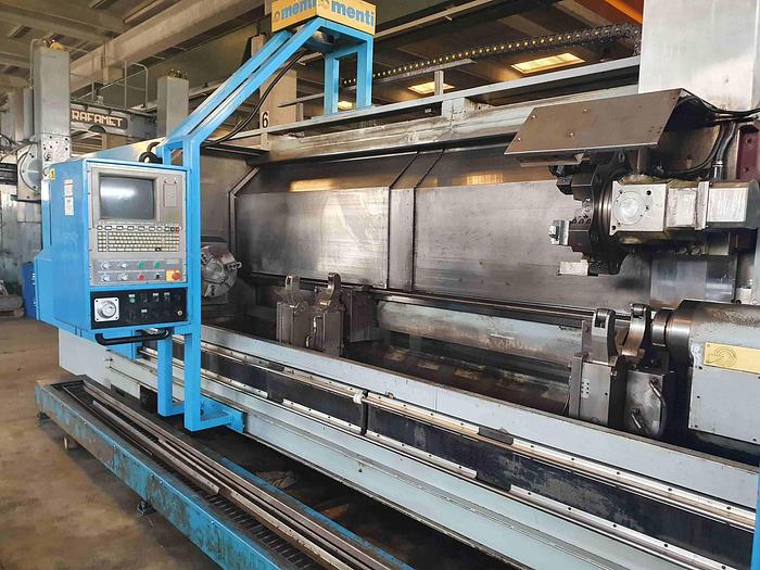 Usato TORNIO PARALLELO A BANCALE INCLINATO MENTI 480 x 4500 CNC