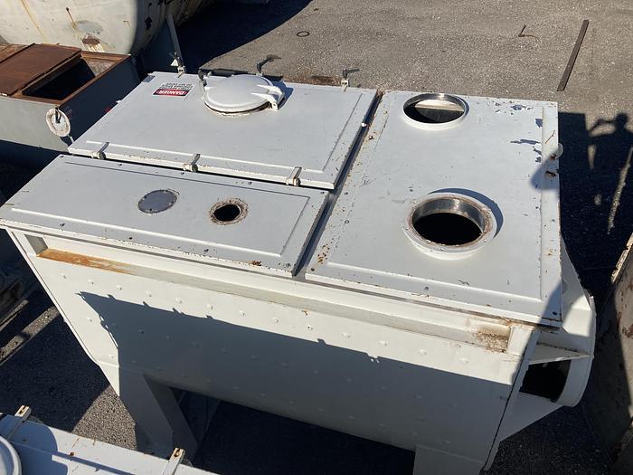 Used Used Caccia approximately 200 cubic feet stainless steel ribbon mixer model AG6000N