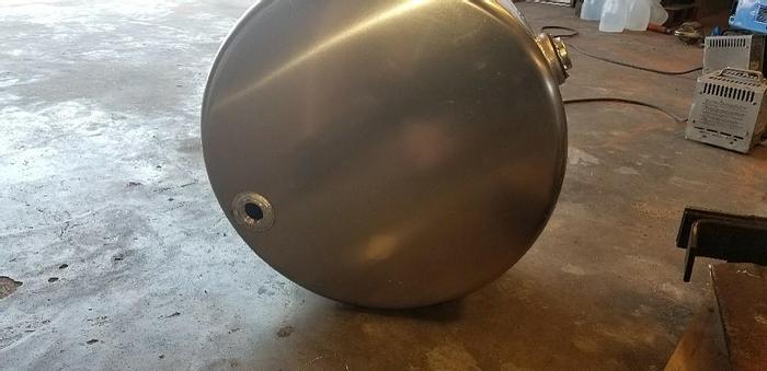 Used NEW SURPLUS POLISHED ALLUMINUM 24" X 27" 50 GAL. HYDRAULIC TANK