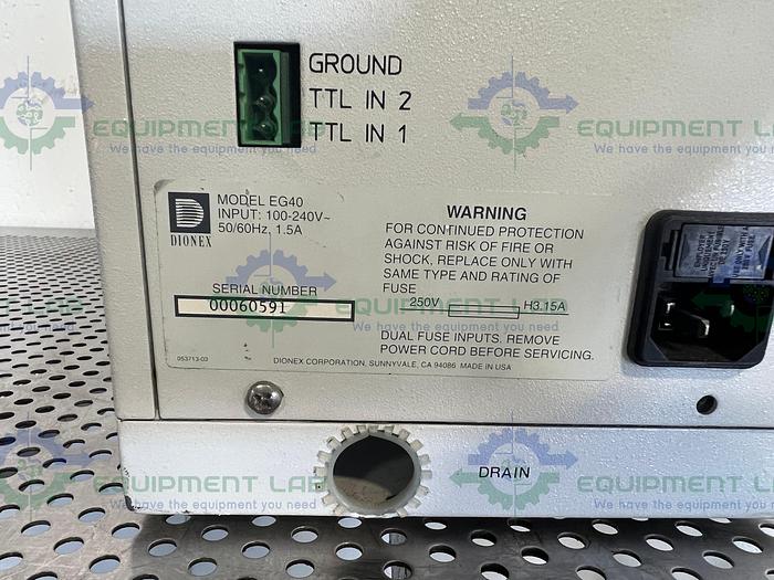 for parts or not working Dionex EG40 Eluent Generator
