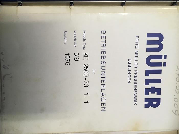 Usato Muller 2500 ton