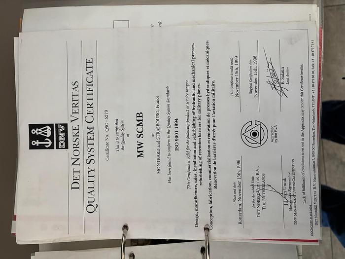 Used SCMB-SCHULER 630 TON