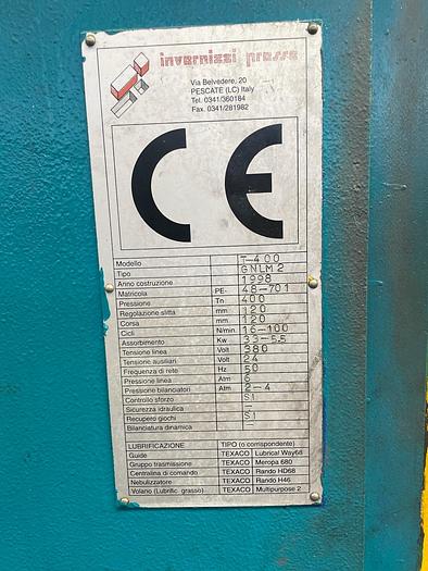 Usato Invernizzi 400 ton