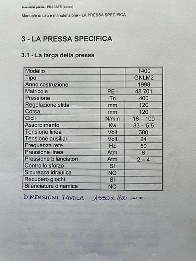 Usato Invernizzi 400 ton
