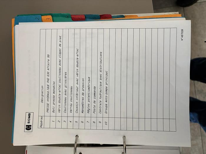 Used SCMB-SCHULER 630 TON