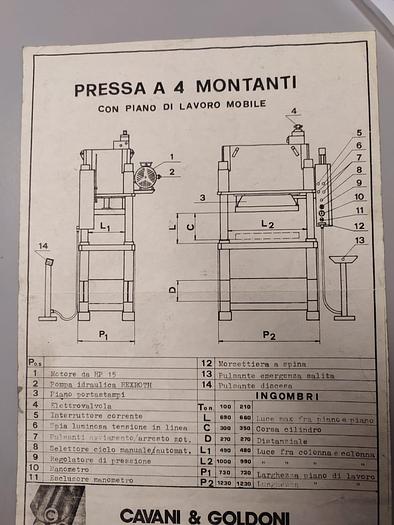 Usato Cavani & Goldoni 400 ton