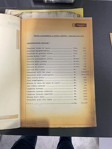 Usato EMANUEL 640 ton