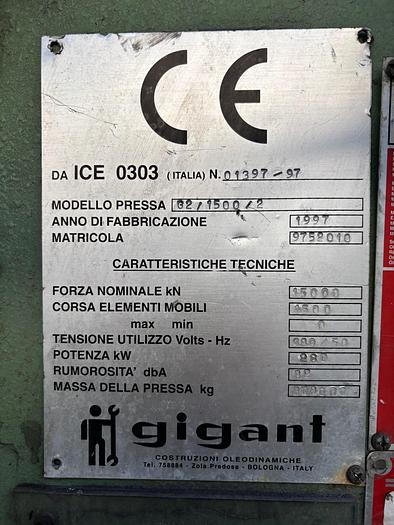 Used GIGANT 1500 Ton