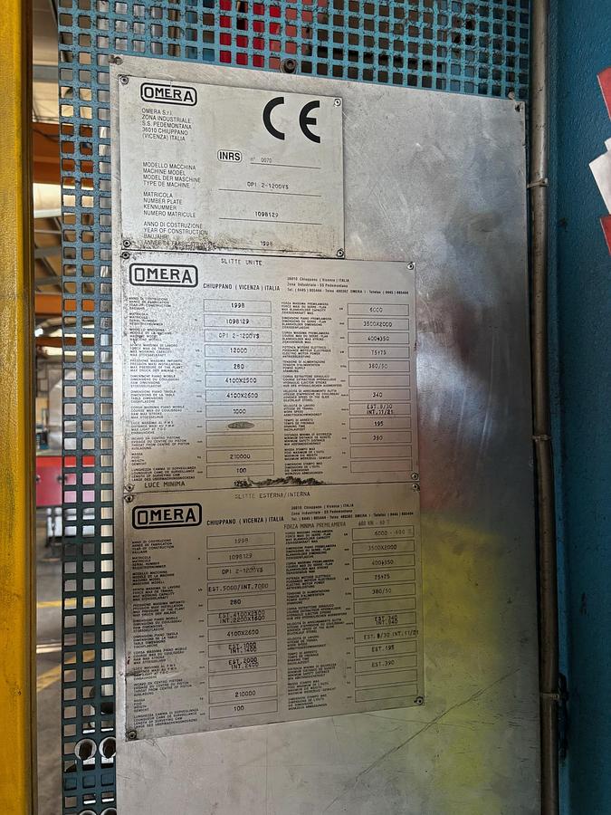 Usato OMERA OP 2/1200 Doppio Effetto 