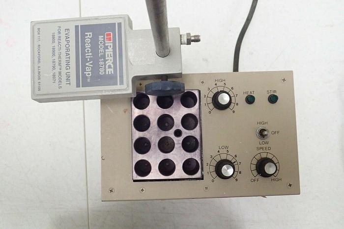 Used Pierce #18900 Reacti-Therm Heating Stirring Module w/ #18780 Reacti-Vap Unit