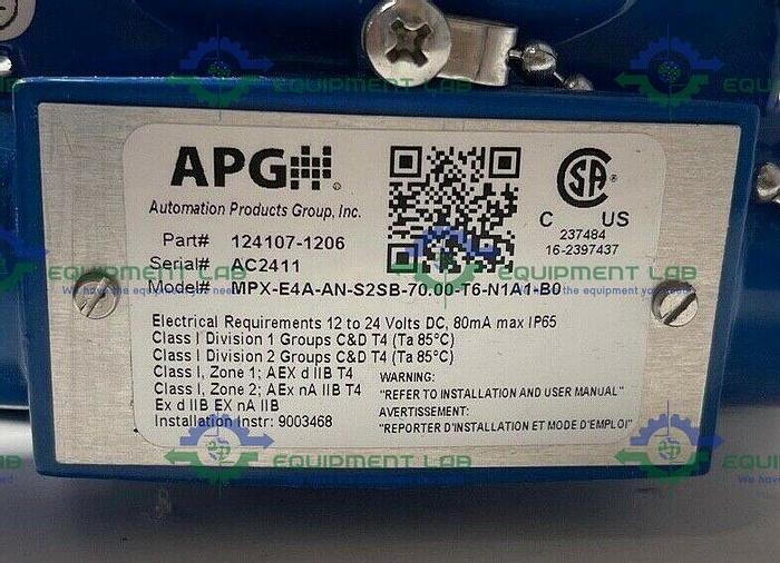 APG MPX/E Level and Temperature Transmitter 45PSI