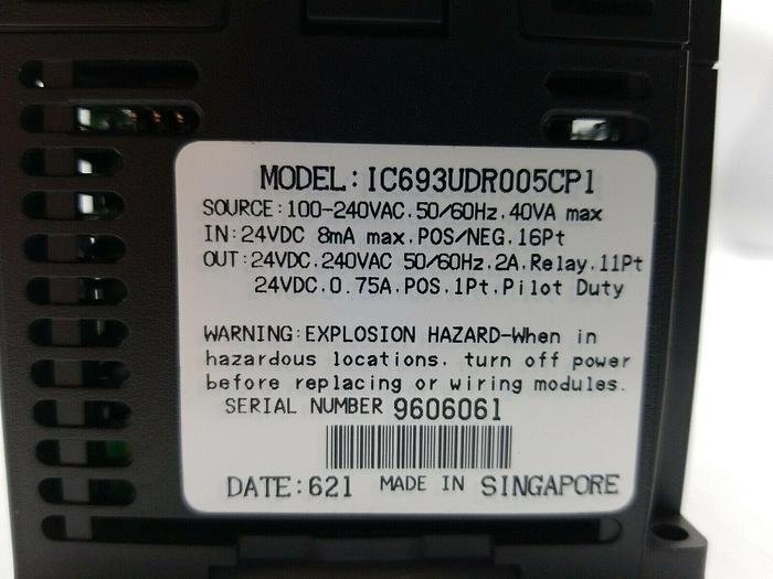 Used GE Fanuc IC693UDR005CP1Micro Progammable Controller PLC