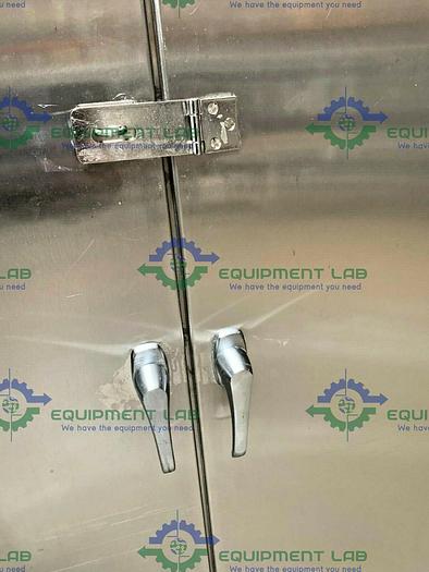 Used Mobile Stainless Steel Storage Cabinet on Casters 60" x 18" x 80"