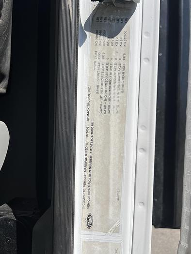 Used 2007 MACK CTP713 Granite Tri-Axle Dump Truck #5607