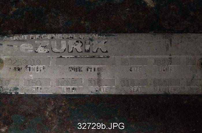 Used Dezurik 9259086 6" Hand Operated Knife Gate V-Port Valve #32729