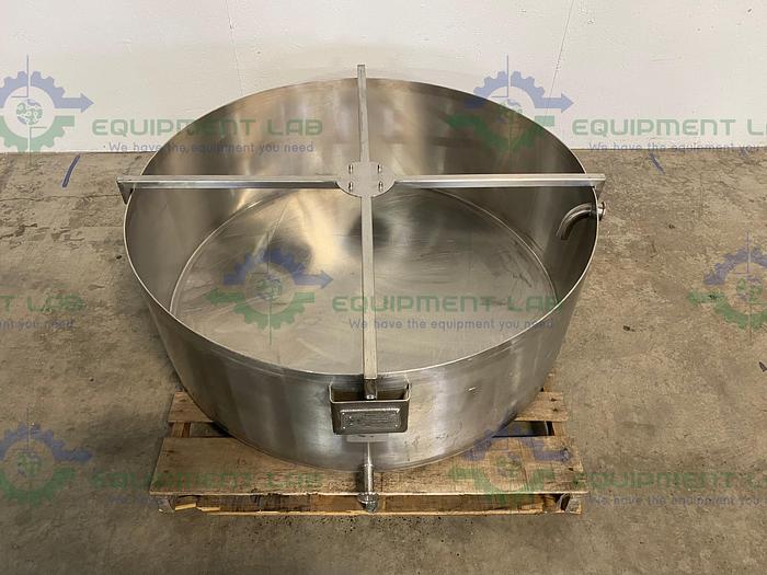 Used Millipore Stainless Steel Resin Container 88277020 w/ Sanitary Fittings