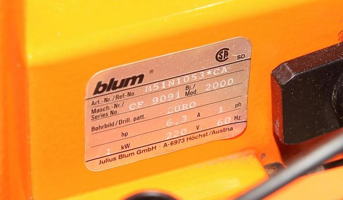 Used *SOLD* Hinge Boring Machine - Blum MSP