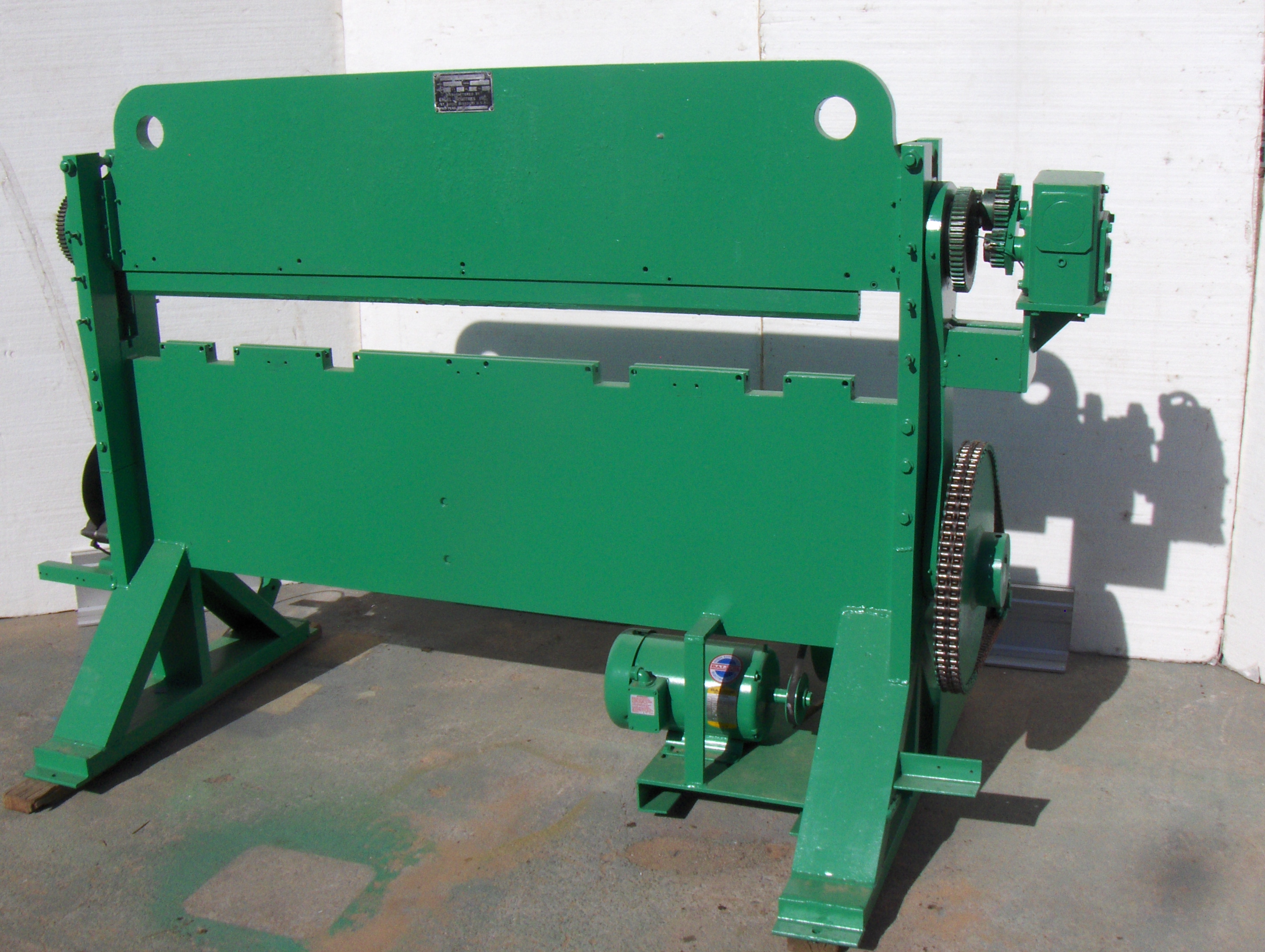 Used 5 ft. x 16 ga. Engel Mdl. %BA Press Brake
