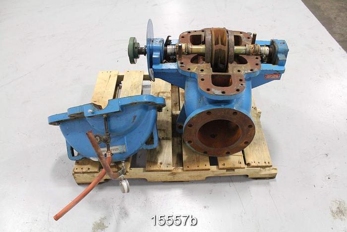 Used Goulds 3410 Double Suction Pump, 3410, 6x8x11, 9.25" Impeller Diameter, 1000 Gpm, 70 Ft. Head #15557