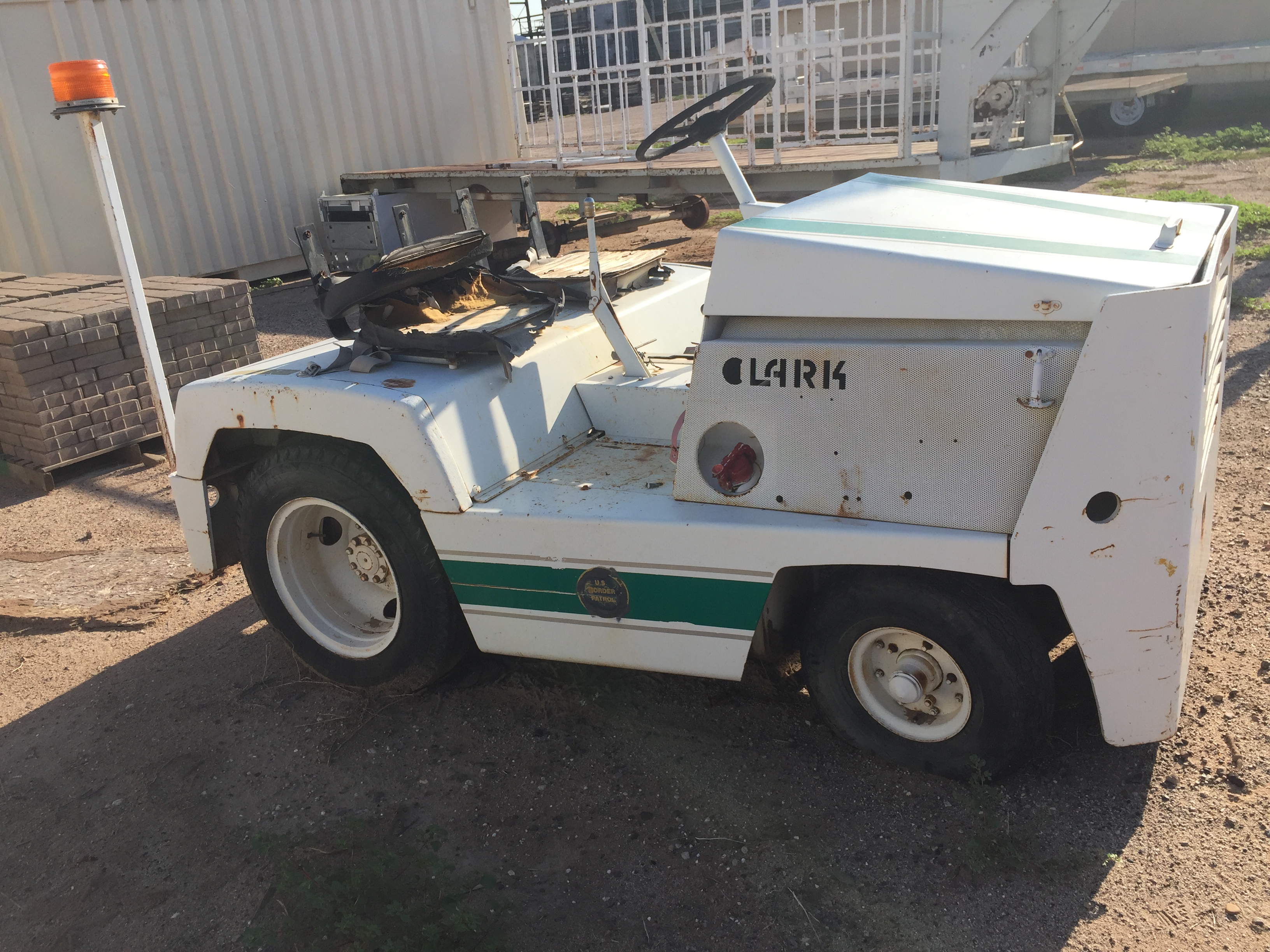 Used Clark Model 1615160 Baggage Tractor / Airplane Tug