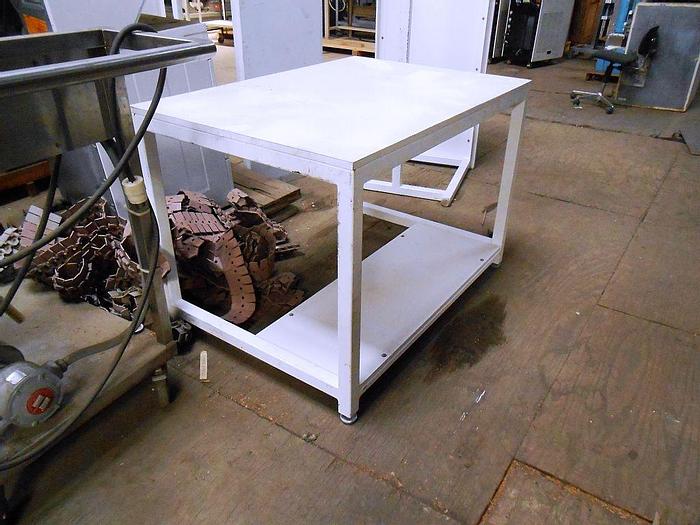 Used Table, Prep, 35" x 51", C/st Frame, Hardwood Top #S741983