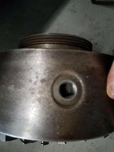 Used 10" inch 3 Jaw Lathe Chuck with threaded back