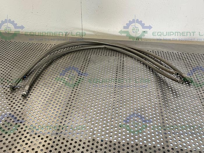 Used 36" Stainless Steel Braided Hose  w/ 1/2" Threaded Fitting