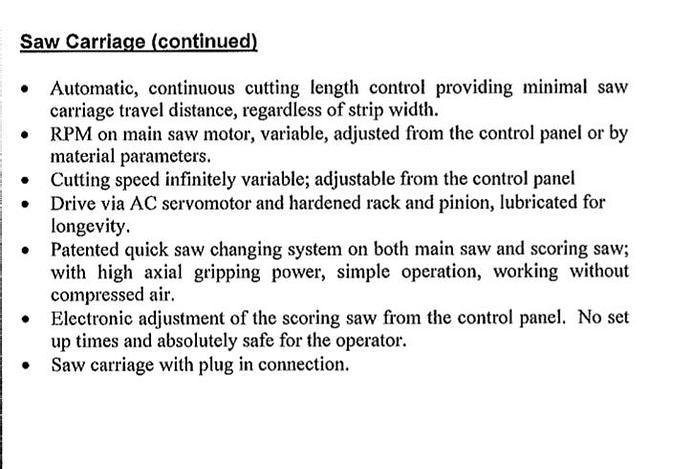 Used Holzma Profiline HPV 510