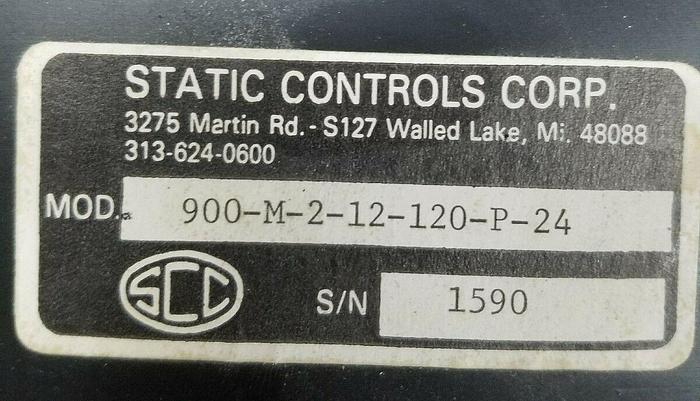 Used Static Controls 900-M-2-12-120-P-24 *Fast Shipping* Warranty!