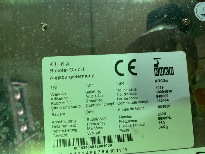 Used KUKA KR 5 SIXX R650 6 AXIS CNC ROBOT