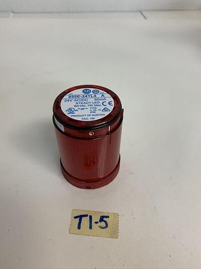 Allen Bradley 855E-24TL4 Red Steady LED Light 855E24TL4 24 V AC/DC Fast Shipping