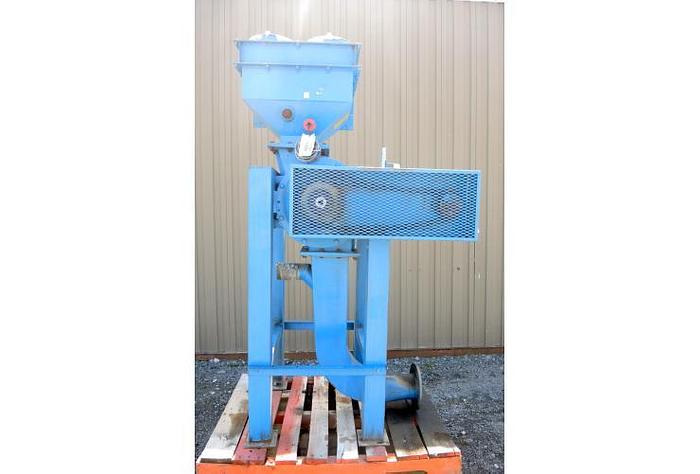 D'occasion USED ROTARY AIR LOCK VALVE, SIZE: 7" X 13", STAINLESS STEEL