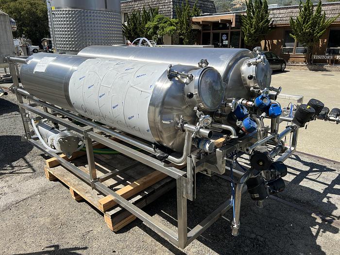 Used CIP, 2-Tank, (2) 185 Gallon Tanks, Sani-Matic, 316L Stainless Steel #S744634