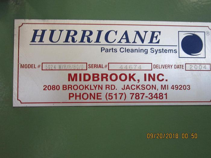 Used 2004 Midbrook - Hurricane Belt Washer 5024- W/R/R/BO/D