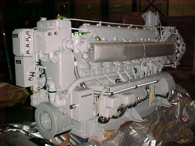Used 1975 MWM TRHS 518-A MARINE DIESEL ENGINE
