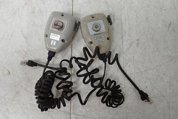 Used Lot of 2 Kenwood Dynamic Impedance 600 Ω Microphones