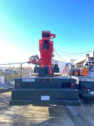 Used Elliott H110 Sign Crane on 2003 International 7400 Extended Cab Flatbed 6x4 Truck - M74468
