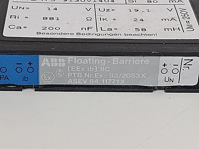Gebraucht 1 Stk. Ex Floating Barriere, GHG11 39130 V1404, ABB gebraucht