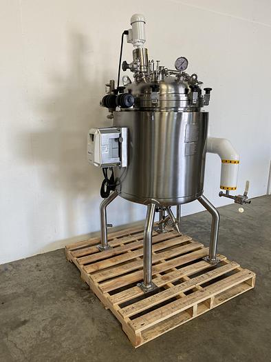 Used 2014 Allegheny Bradford 171 Liter Stainless Steel Jacketed Reactor 45 PSI w/ Agitator
