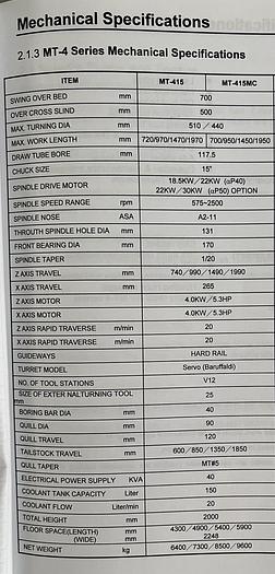 Gebraucht Drehmaschine ECOCA MT415MC