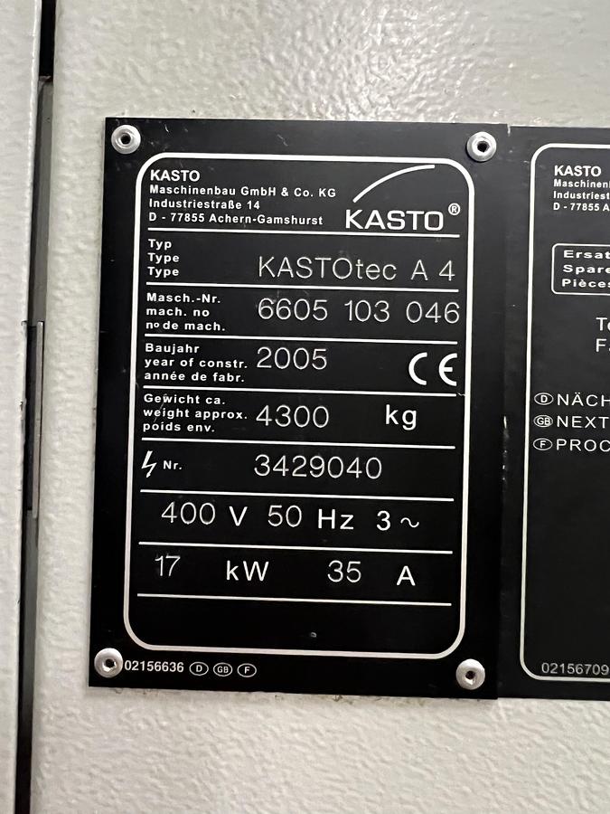 Gebraucht Bandsäge Automat Kasto Kastotec A4